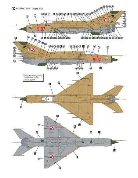 MiG-21MF Polish Air Force, 1/32 - Hobby 2000 H2K32019