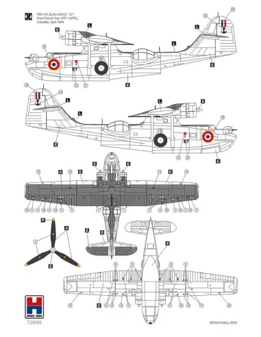 Consolidated PBY-5A Catalina ETO, 1/72 - Hobby 2000 72065