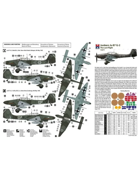 Junkers Ju 87 G-2 The Last Flight, 1/72 - Hobby 2000 72071