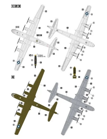 B-29 Superfortress, 1/72 - Hobby 2000 72070