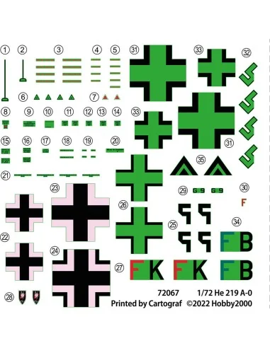 Heinkel He 219 A-0, 1/72 - Hobby 2000 72067