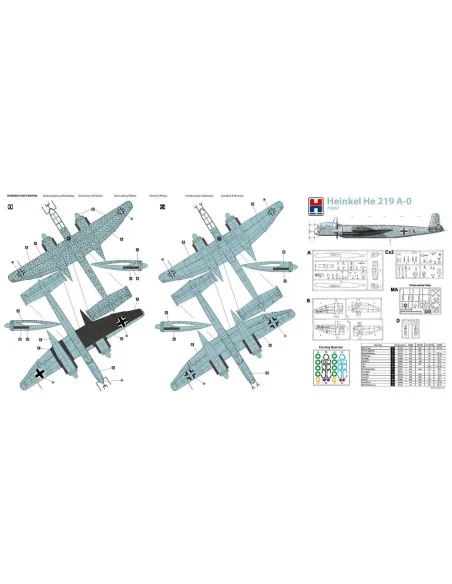 Heinkel He 219 A-0, 1/72 - Hobby 2000 72067