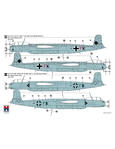 Heinkel He 219 A-0, 1/72 - Hobby 2000 72067