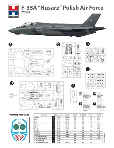 F-35A Husarz Polish Air Force, 1/72 - Hobby 2000 H2K72084