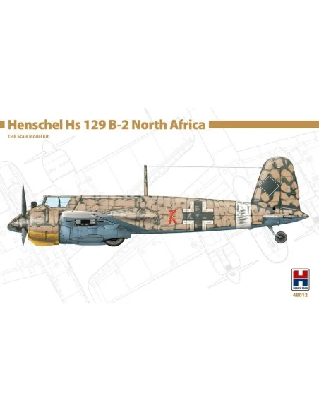 Henschel Hs 129 B-2 North Africa, 1/48 - Hobby 2000 48012