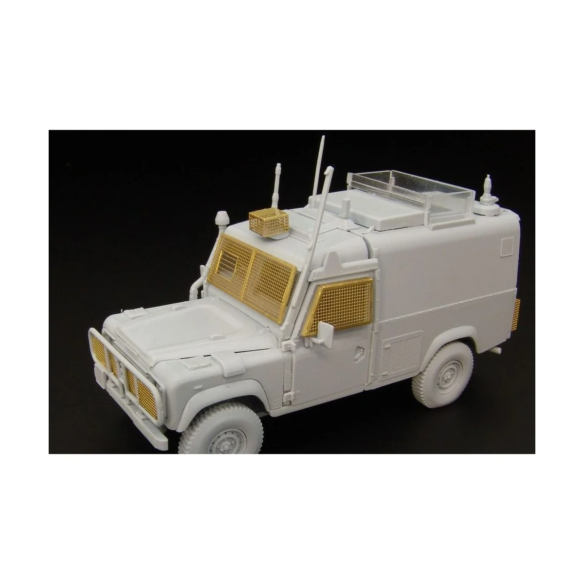 Land Rover Snatch grills-mesh, 1/48 - Hauler HLX48335
