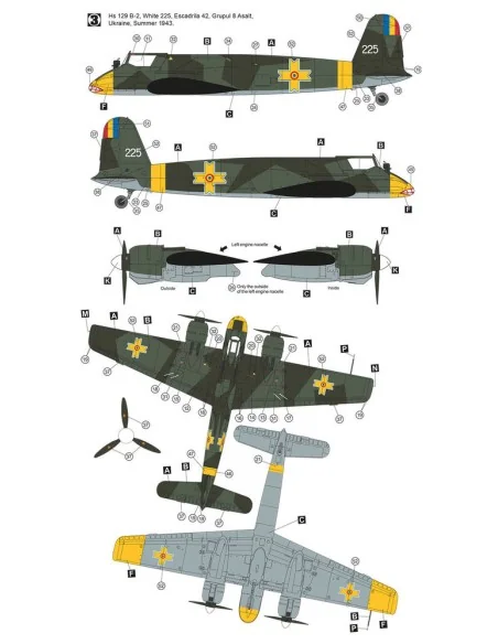 Henschel Hs 129 B-2 Eastern Front, 1/48 - Hobby 2000 48011