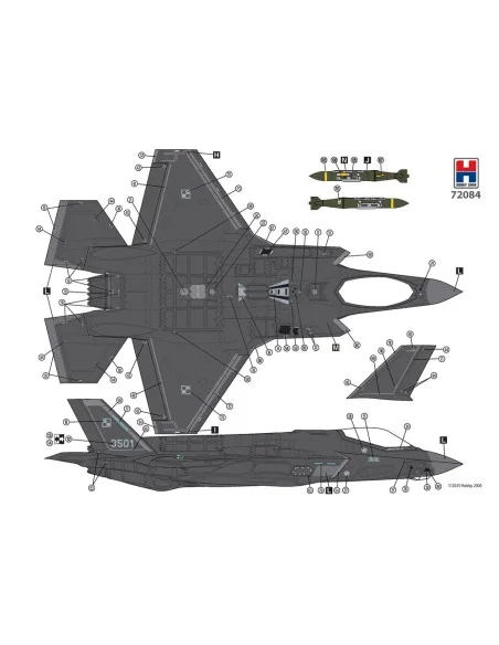 F-35A Husarz Polish Air Force, 1/72 - Hobby 2000 H2K72084