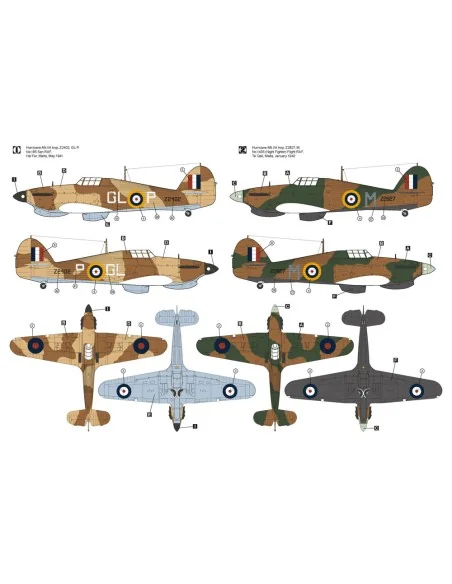 Hawker Hurricane Mk.IIA Trop, 1/48 - Hobby 2000 48016