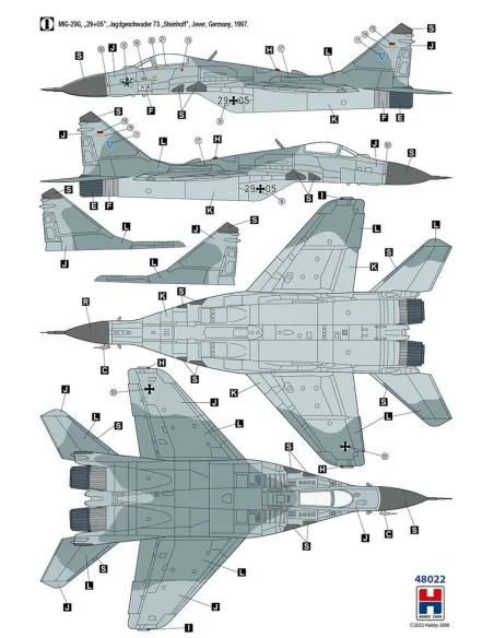 MiG-29 German Air Force, 1/48 - Hobby 2000 48022