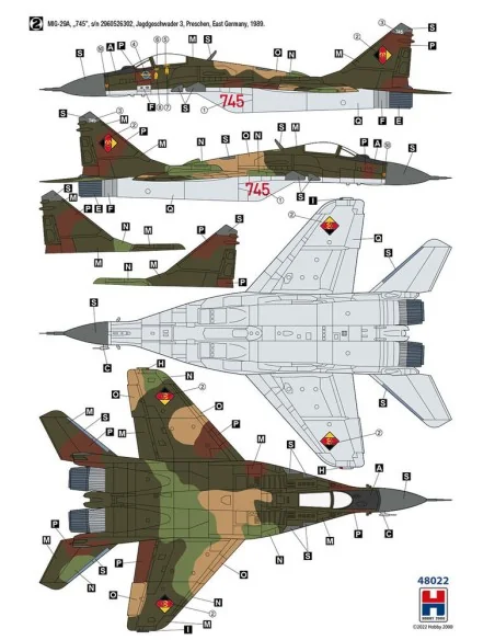 MiG-29 German Air Force, 1/48 - Hobby 2000 48022