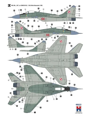 MiG-29 Polish Air Force, 1/48 - Hobby 2000 48023
