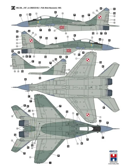 [NO_DESC] MiG-29 Polish Air Force, 1/48 - Hobby 2000 48023