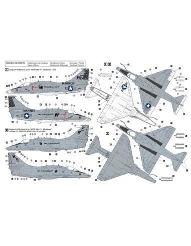 Douglas A-4M Skyhawk, 1/48 - Hobby 2000 48036