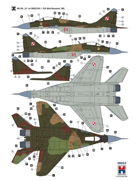 MiG-29 Polish Air Force, 1/48 - Hobby 2000 48023