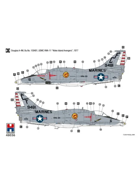 Douglas A-4M Skyhawk, 1/48 - Hobby 2000 48036