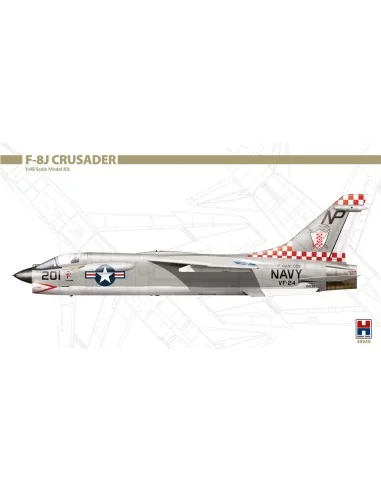 [NO_DESC] F-8J Crusader, 1/48 - Hobby 2000 48040