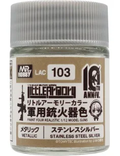 Mr Hobby -Gunze Little Armory Color (18ml) 10th Anniv. STAINLESS ST...