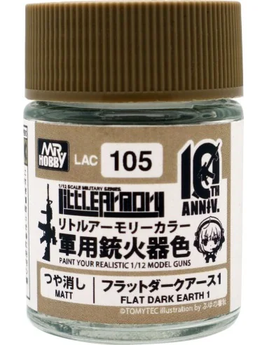 Mr Hobby -Gunze Little Armory Color (18ml) 10th Anniv FLAT DARK EAR...