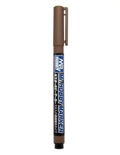 Mr Hobby -Gunze Mr. Hobby Marker Super Fine Tip Brush Pen Brown - M...