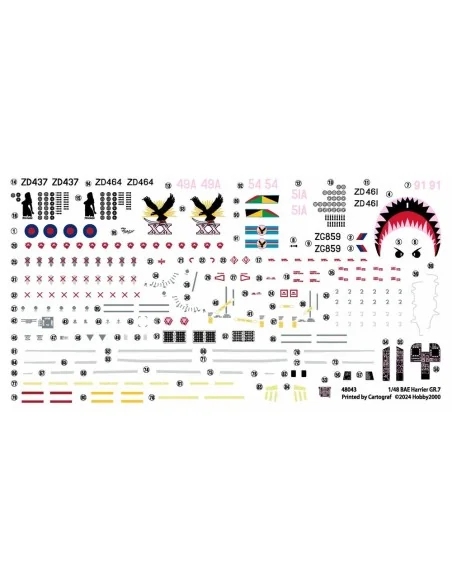 Harrier GR.7, 1/48 - Hobby 2000 48043