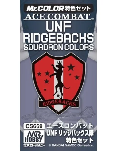 Mr Hobby -Gunze Ace Combat UNF Ridgebacks Squadron Colors - Mr Hobb...