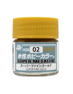 Mr Hobby -Gunze Aquesous Hobby Color Super Metallic (10ml) Super Fi...