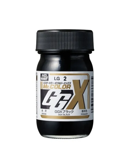 Mr Hobby -Gunze Mr. Color GGX (60ml) Black - Mr Hobby - Gunze LG-002