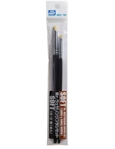 Mr Hobby -Gunze Mr. Weathering Brush Set Soft - Mr Hobby - Gunze MB-31