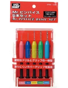 Mr Hobby -Gunze Mr. Pinvice Basic Set (1 / 1.5 / 2 / 2.5 / 3 mm) - ...