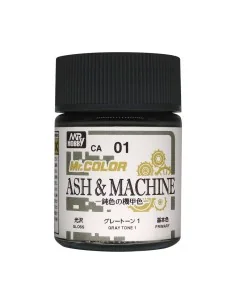 Mr. Color (18 ml) Ash & Machine Gray Tone 1 - Mr Hobby - Gunze CA-01