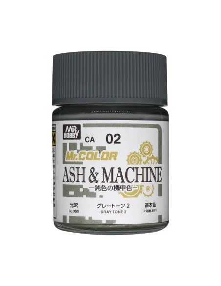 Mr. Color (18 ml) Ash & Machine Gray Tone 2 - Mr Hobby - Gunze CA-02