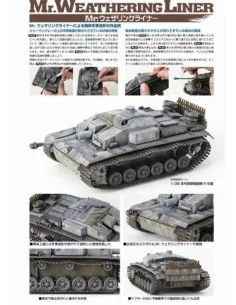 [NO_DESC] Mr Hobby -Gunze Mr. Weathering Liner RUST Color Set - Mr ... 2