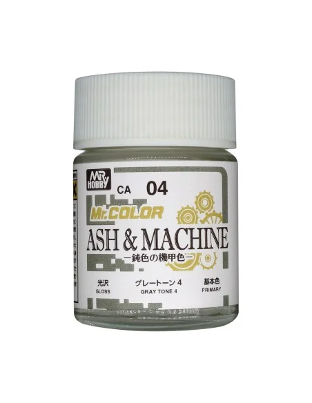 Mr. Color (18 ml) Ash & Machine Gray Tone 4 - Mr Hobby - Gunze CA-04