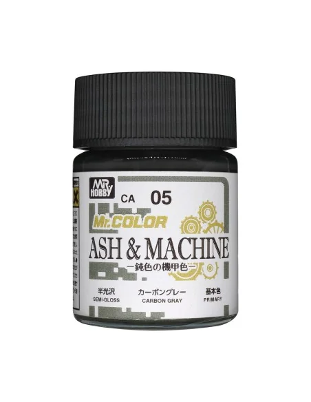 Mr. Color (18 ml) Ash & Machine Carbon Gray - Mr Hobby - Gunze CA-05