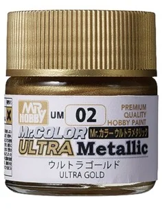 Mr Hobby -Gunze Mr. Color Ultra Metallic (10 ml) Ultra Gold - Mr Ho...