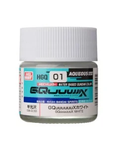 AQUEOUS GUNDAM COLOR (10ml) GQuuuuuuX WHITE - Mr Hobby - Gunze HGQ-01