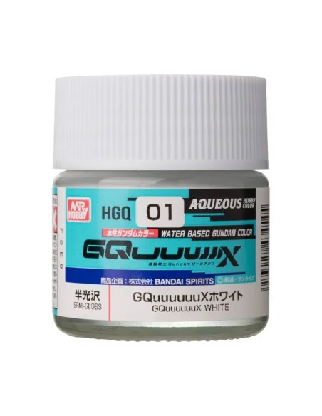 AQUEOUS GUNDAM COLOR (10ml) GQuuuuuuX WHITE - Mr Hobby - Gunze HGQ-01