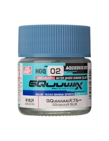 AQUEOUS GUNDAM COLOR (10ml) GQuuuuuuX BLUE - Mr Hobby - Gunze HGQ-02