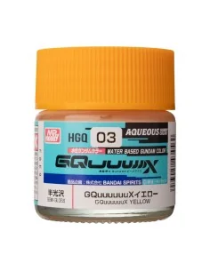 AQUEOUS GUNDAM COLOR (10ml) GQuuuuuuX YELLOW - Mr Hobby - Gunze HGQ-03