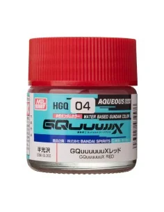 AQUEOUS GUNDAM COLOR (10ml) GQuuuuuuX RED - Mr Hobby - Gunze HGQ-04