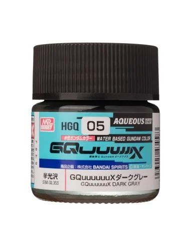 AQUEOUS GUNDAM COLOR (10ml) GQuuuuuuX DARK GRAY - Mr Hobby - Gunze ...