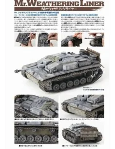 Mr Hobby -Gunze Mr. Weathering Liner MUD Color Set - Mr Hobby - Gun... 2