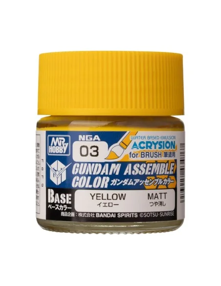 Acrysion GUNDAM ASSEMBLE COLOR (Base Color) (10 ml) Yellow - Mr Hob...