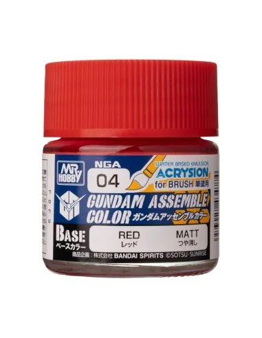 Acrysion GUNDAM ASSEMBLE COLOR (Base Color) (10 ml) Red - Mr Hobby ...