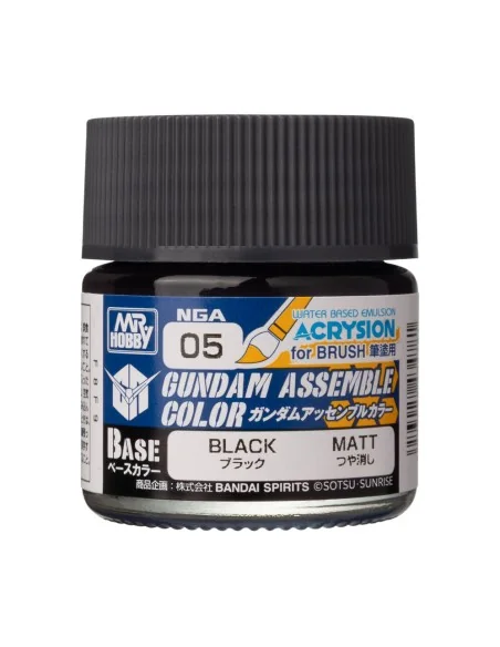 Acrysion GUNDAM ASSEMBLE COLOR (Base Color) (10 ml) Black - Mr Hobb...