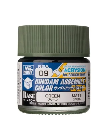 Acrysion GUNDAM ASSEMBLE COLOR (Base Color) (10 ml) Green - Mr Hobb...