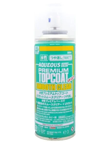 Mr Hobby -Gunze Aqueous Premium Top Coat UV-Cut Smooth Clear (Matt)...