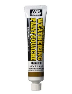 Mr Hobby -Gunze WATER-BASED WEATHERING PAINT GOUACHE LIGHT MUD BROW...