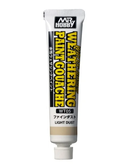 Mr Hobby -Gunze WATER-BASED WEATHERING PAINT GOUACHE LIGHT DUST - M...